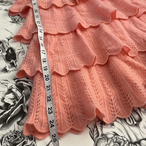 Juicy Couture Y2k Vintage Cashmere Tiered Ruffle Strapless Sweater Dress, Sz S - Picture 12 of 13